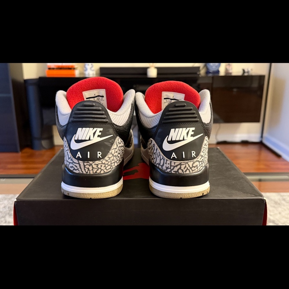 Jordan Sneakers with Black, Gray, and Red Accents - Picture 4 of 12
